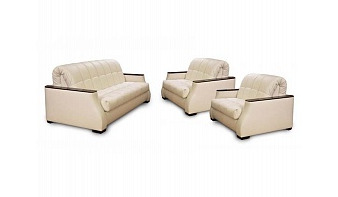 Комплект мягкой мебели Аделетта BMS тип - прямой, материал - кожа