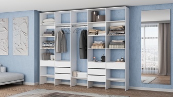 Стеллаж для одежды Мирта 72 BMS без задней стенки