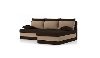 Угловой диван Deli BMS коричневого цвета