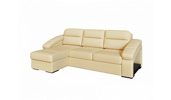 Угловой диван с оттоманкой Рокси О BMS из кожи