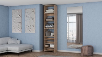 Стеллаж для одежды Мирта 74 BMS без задней стенки