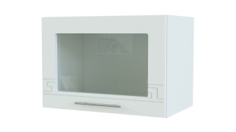 Шкаф навесной под вытяжку со стеклом Греция BMS