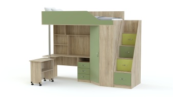 Детская кровать чердак Мерабель 1 BMS школьнику