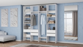 Стеллаж для одежды Мирта 68 BMS без задней стенки