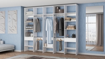 Стеллаж для одежды Мирта 70 BMS без задней стенки