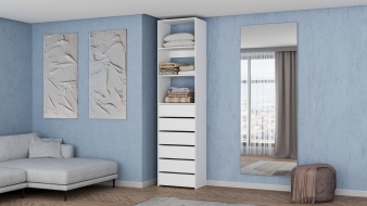 Стеллаж для одежды Мирта 37 BMS без задней стенки