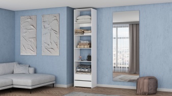 Стеллаж для одежды Мирта 36 BMS без задней стенки