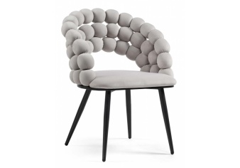 Стул на металлокаркасе Ball из велюра