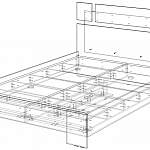 Чертеж Кровать Эвелин BMS