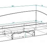 Чертеж Кровать детская Компа Асти BMS