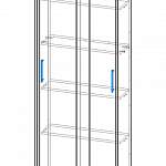 Чертеж Шкаф-купе Эконом-2 BMS