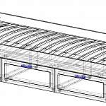 Чертеж Кровать Барселона - 1 BMS