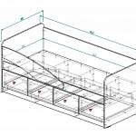 Чертеж Кровать Алиса 8.2 BMS