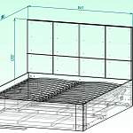 Чертеж Кровать Вече 1 BMS