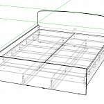 Чертеж Кровать Рио-2 М BMS