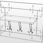 Чертеж Вешалка Олимп 4 BMS