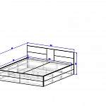 Чертеж Кровать Тампа BMS