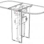 Чертеж Кухонный стол СП-10 BMS