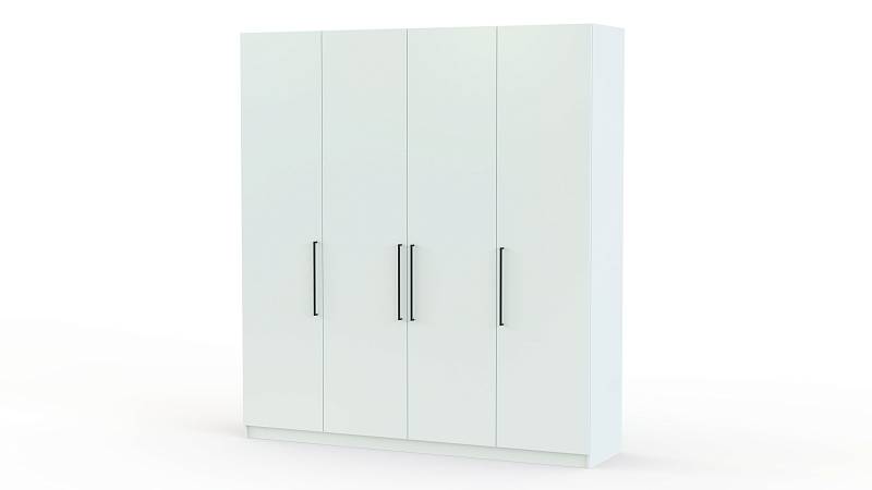 Шкаф распашной Остин Лайт 3 BMS(Белье - Платье - Платяной отсек (1 полка) (4)