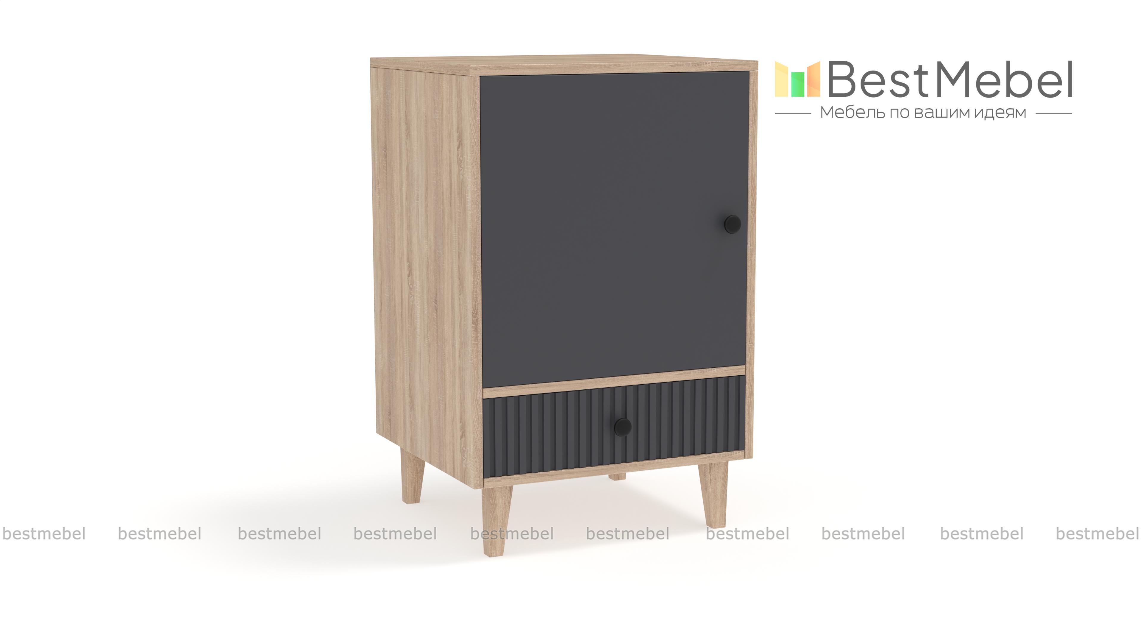 Тумба прикроватная Брукс 3 BMS - Фото