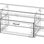 Чертеж ТВ-Тумба Юта BMS