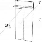 Чертеж Вешалка Норт 2 BMS