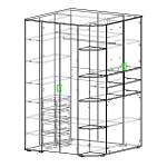 Схема сборки Угловой шкаф-гардероб Studio BMS