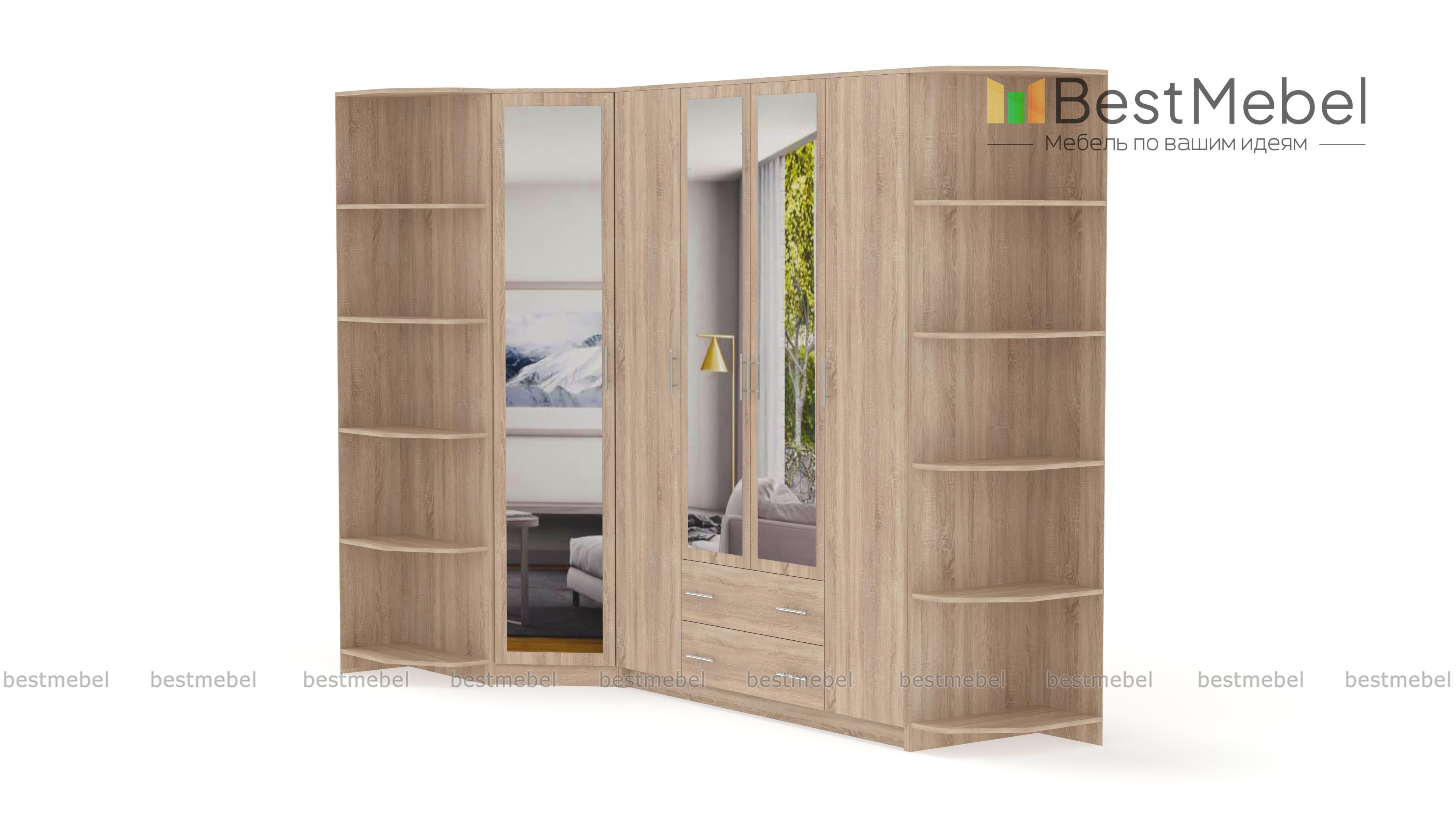 Распашной шкаф набор шкафов НКМ-1 BMS - Фото