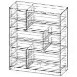 Чертеж Комод Нордли Nordli 10