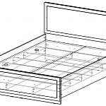 Чертеж Кровать Даллас XL BMS