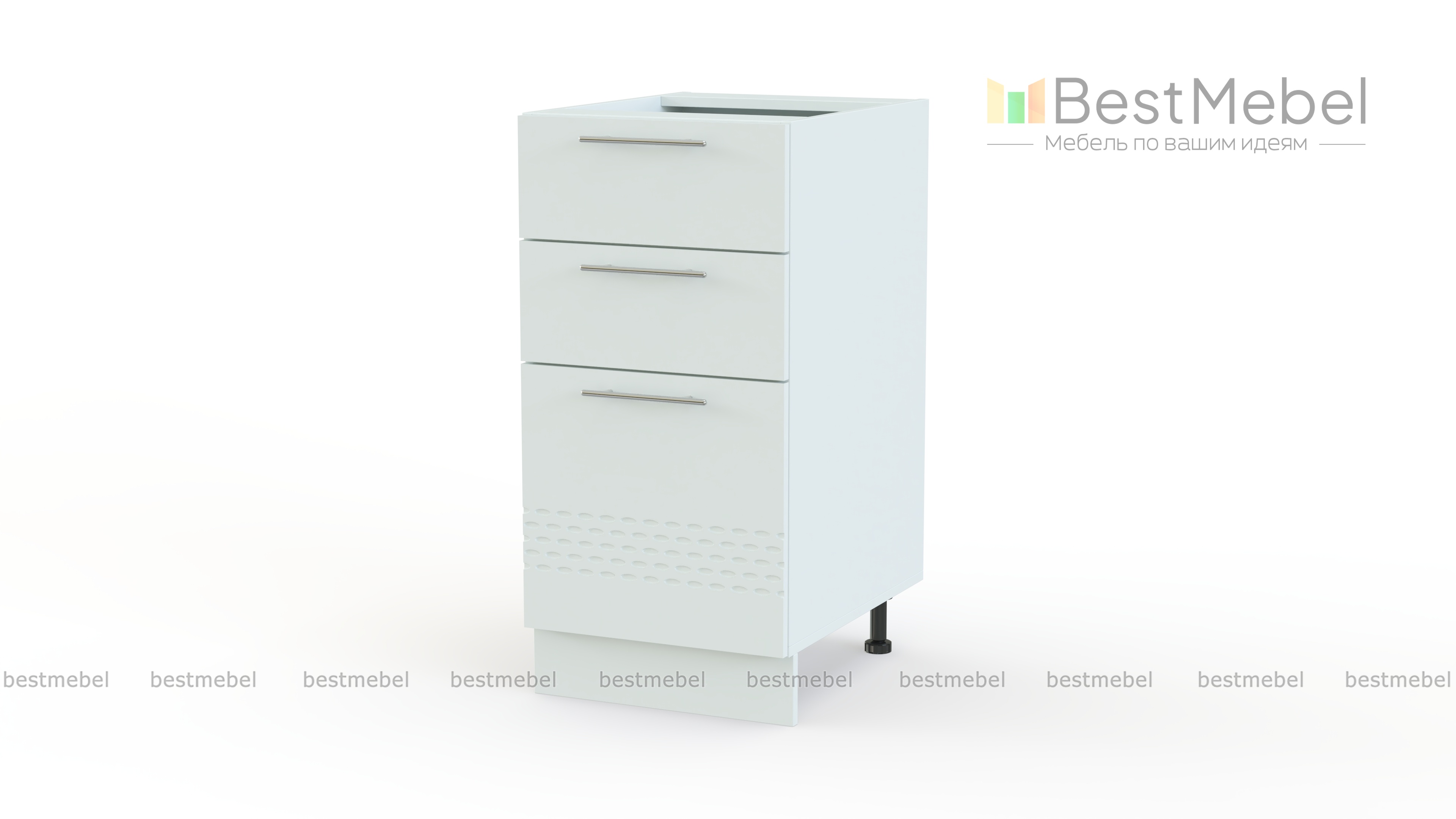 Шкаф нижний 300мм 3 ящика Капля BMS