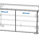 Чертеж Тумба под ТВ Марс 3 BMS