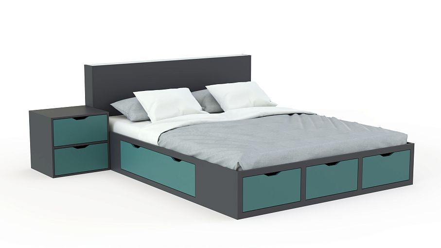 Кровать с ящиком Скай 11 BMS - Фото