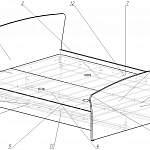 Чертеж Кровать Валерия 2 BMS