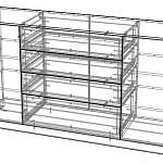 Чертеж Комод Шайн 24 глянцевый BMS