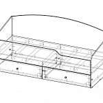 Чертеж Кровать детская Орфелия 2 BMS