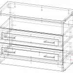Чертеж Комод КМ-796 BMS