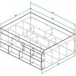 Чертеж Кровать детская Мия 10 BMS
