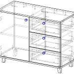 Чертеж Комод Дания 6 BMS