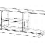Чертеж Тумба под ТВ Шер 1.07 BMS