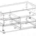 Чертеж Журнальный стол Люция 4 BMS