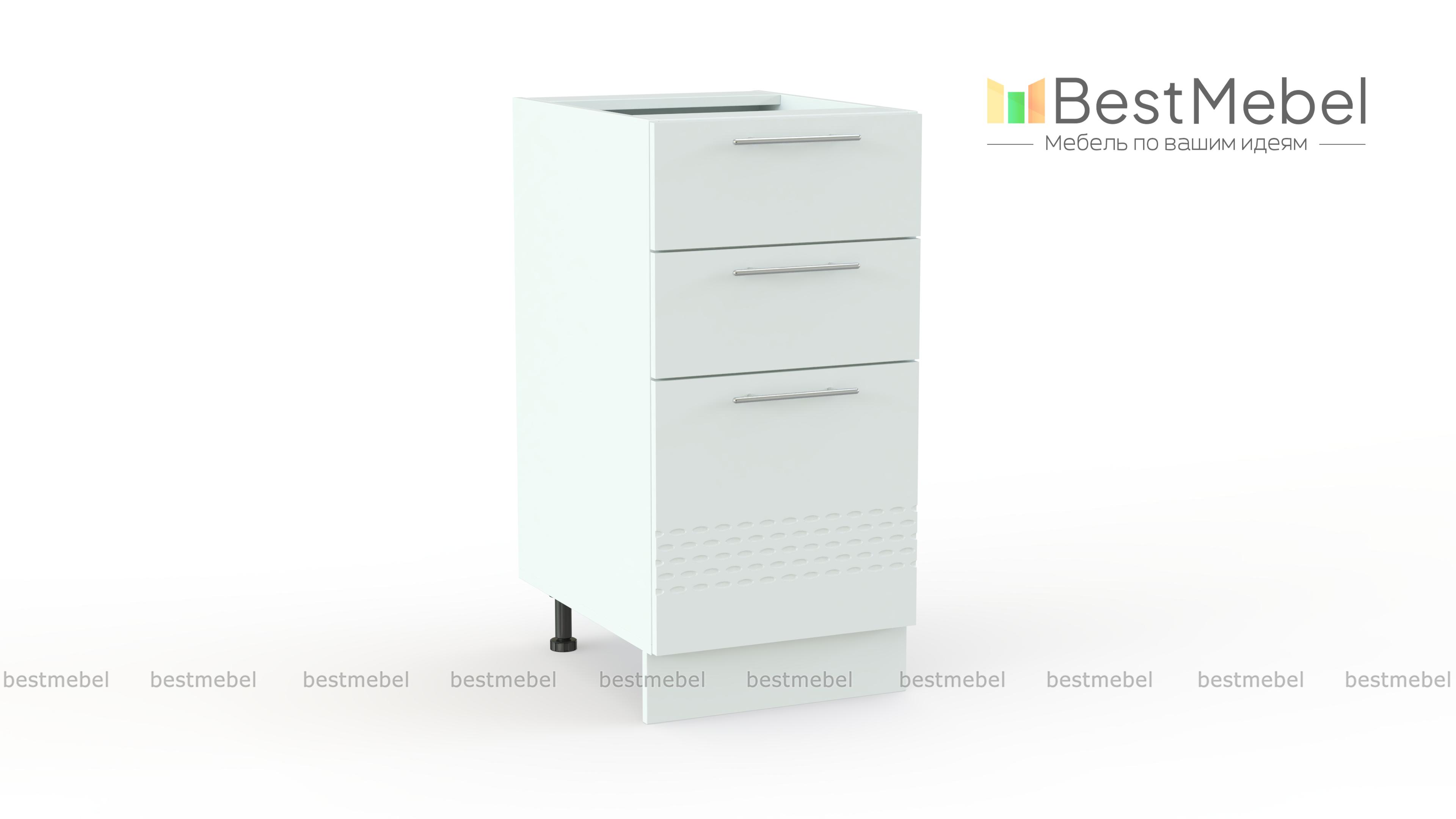 Шкаф нижний 300мм 3 ящика Капля BMS - Фото