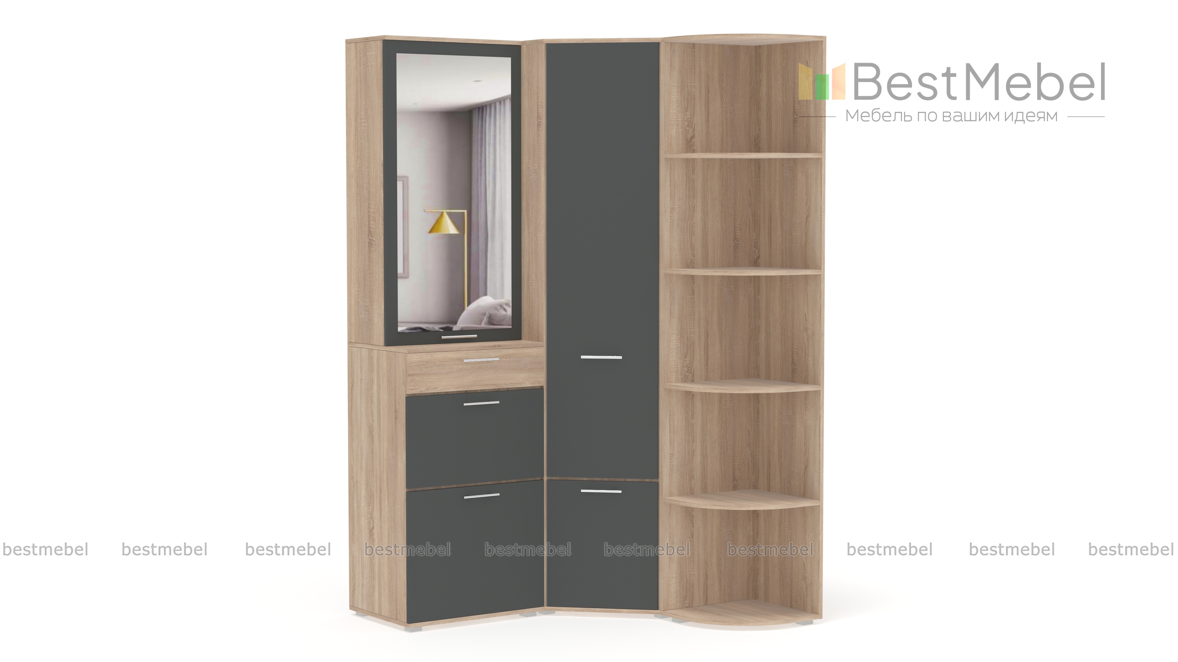 Угловой шкаф Вива 1 BMS