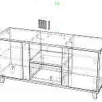 Чертеж Тумба RTV Блеск BMS