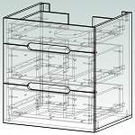 Чертеж Тумба для ванной Найт 13 BMS