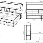 Чертеж Кровать детская Мая 29 BMS
