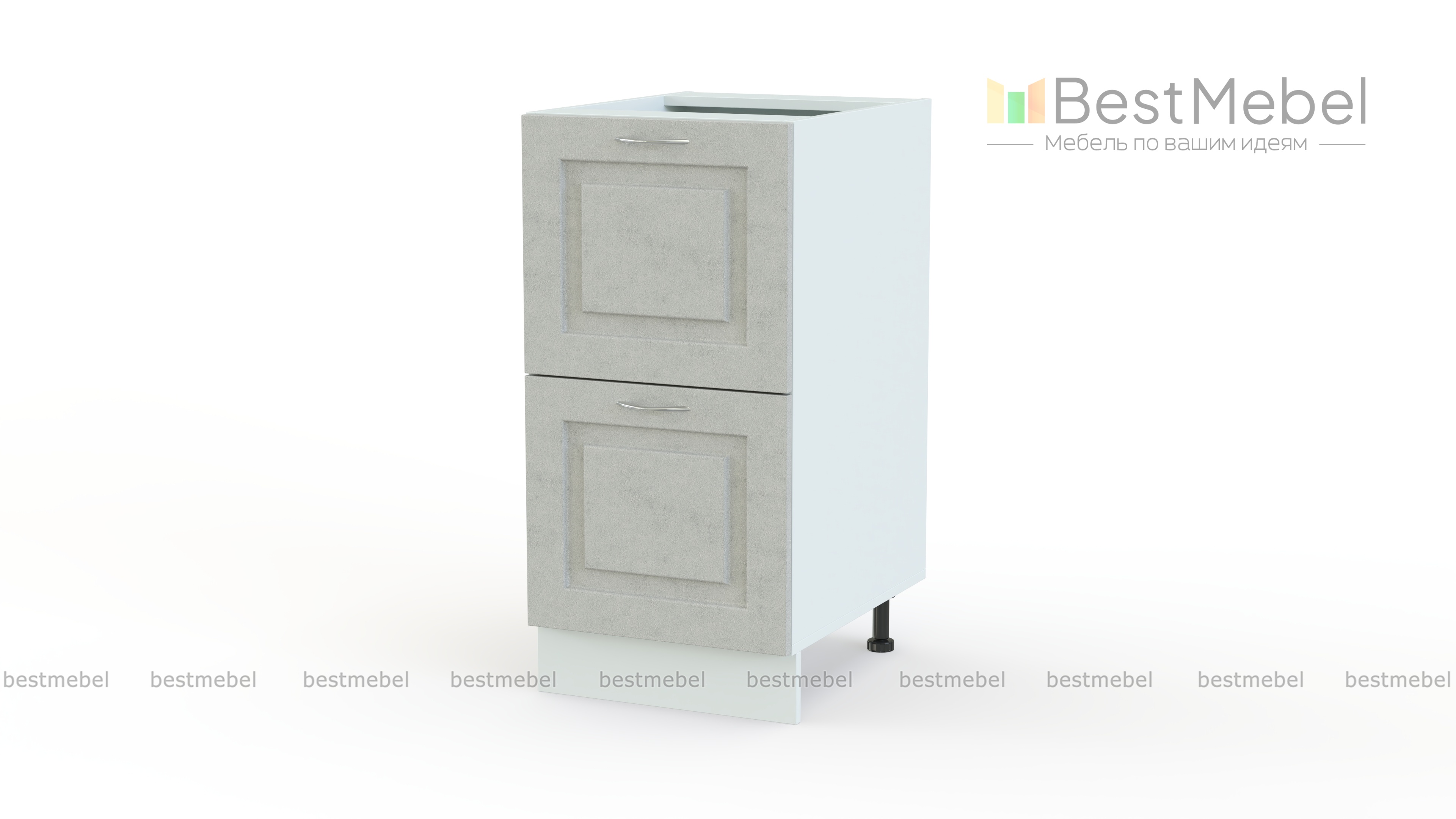 Шкаф нижний Гарда 400 2 больших ящика BMS