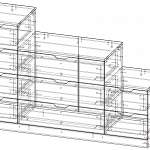 Чертеж Комод Нордли Nordli 20