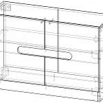 Чертеж Тумба под ТВ Адам 5 BMS