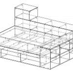 Чертеж Кровать Ольви 9 BMS